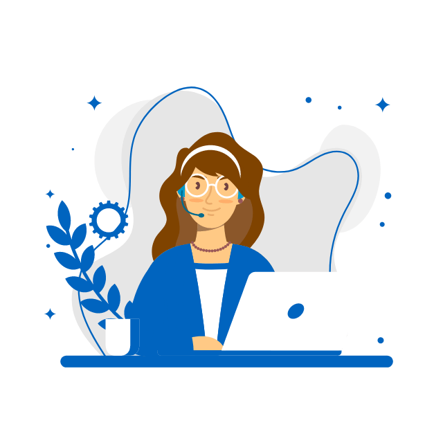 Call center illustration