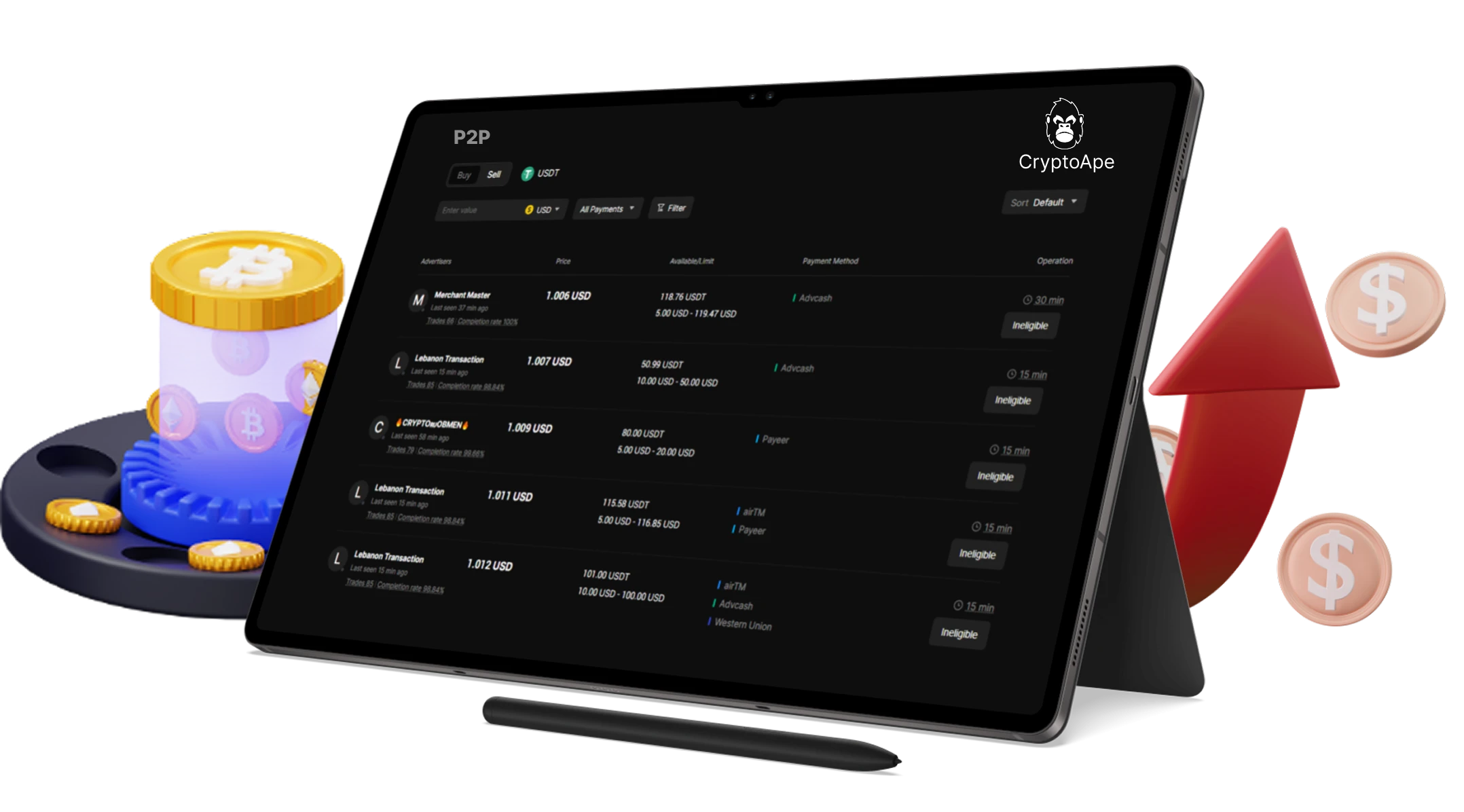 P2P Cryptocurrency Exchange Development